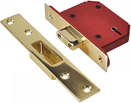 STRONGBOLT 2.5" BRASS   5L DEADLOCK