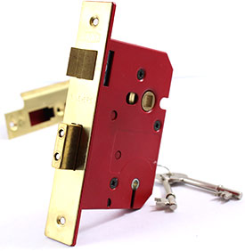 UNION 2.5'' 5 LEVER SASHLOCK BRASS