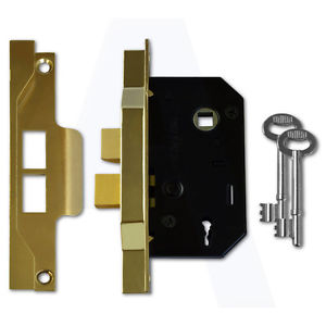 UNION 2.5~ REBATED SASHLOCK BRASS