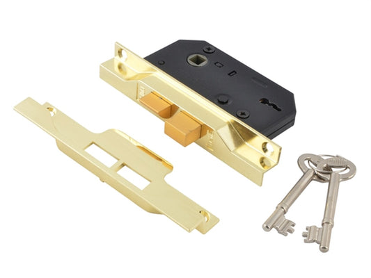 UNION 3~ REBATED SASHLOCK BRASS