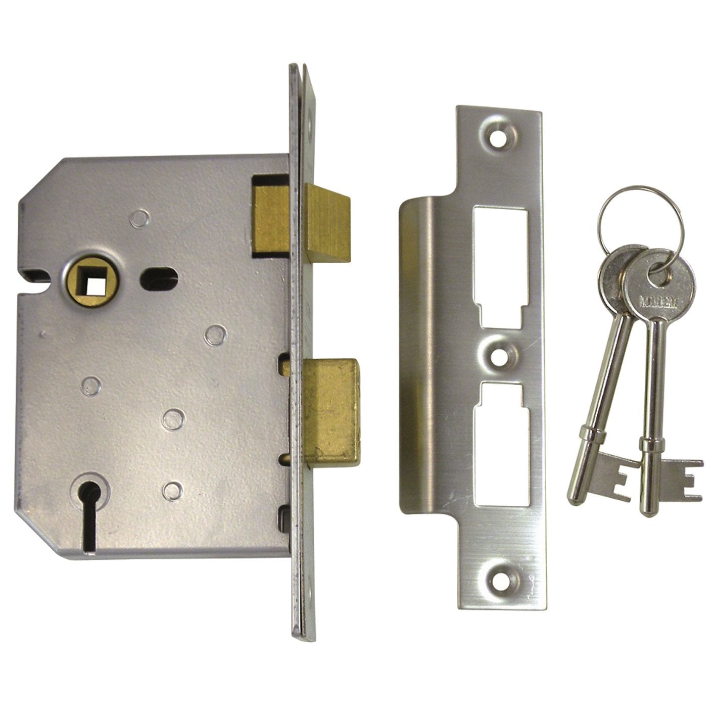 UNION 2.5'' 3 LEVER SASHLOCK SATIN CHROME